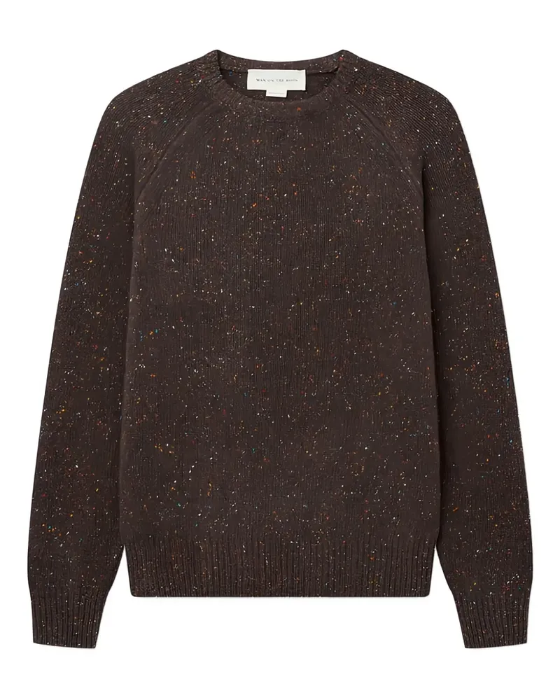 ManOnTheBoon Pullover mit meliertem Effekt - Braun Braun