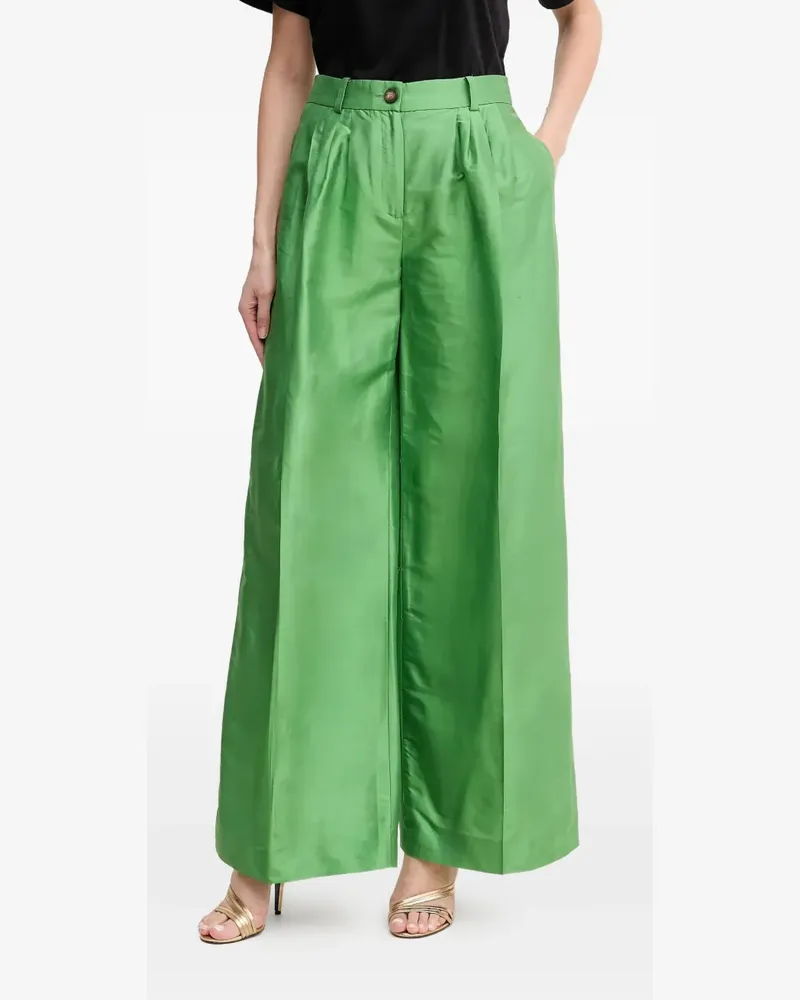 Luisa Spagnoli Hose mit Bundfalten - Grün Grün
