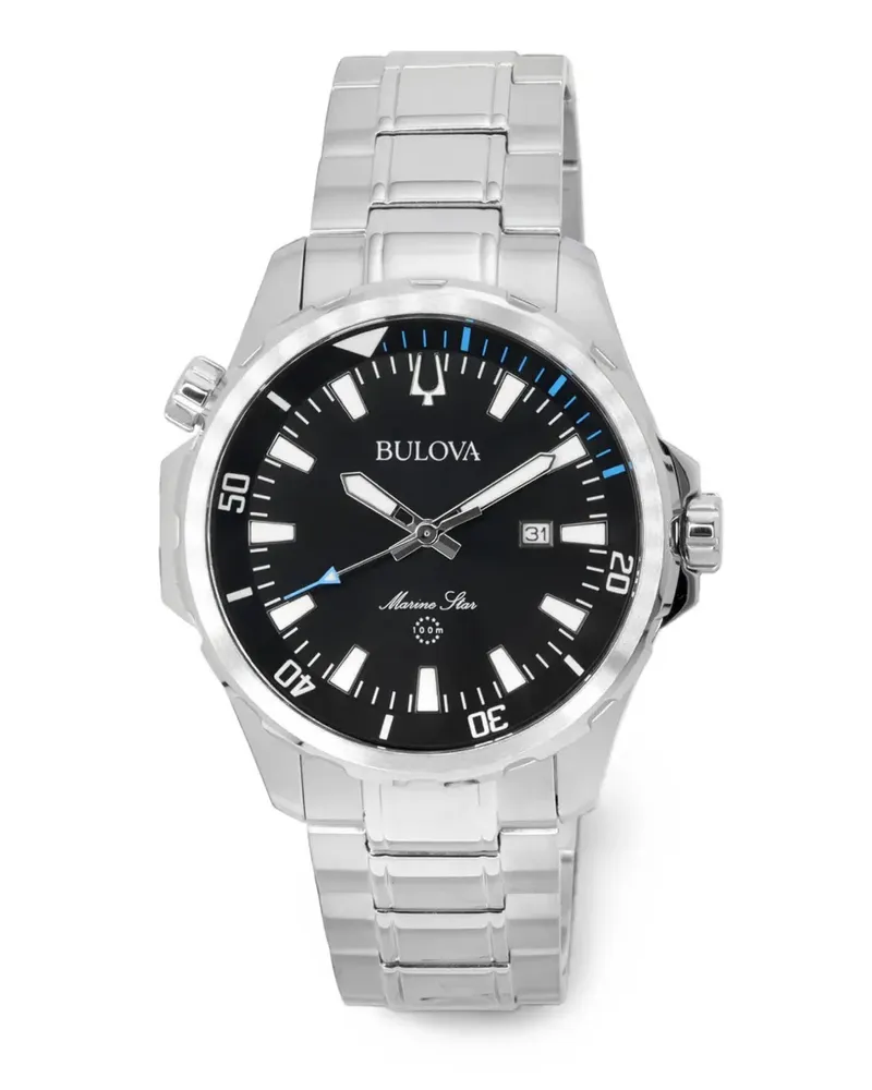 BULOVA Marine Star 44mm watch - Schwarz Schwarz