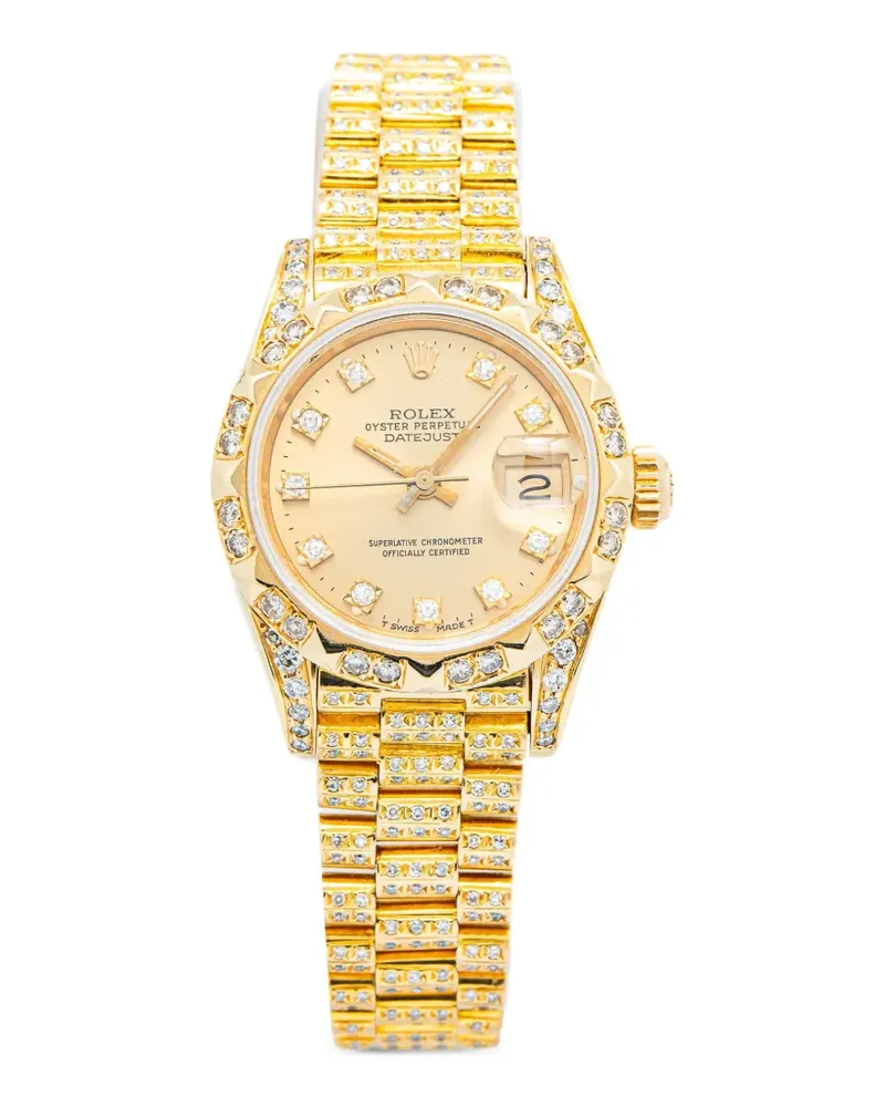Rolex Datejust diamond 26mm watch - Gold Gold
