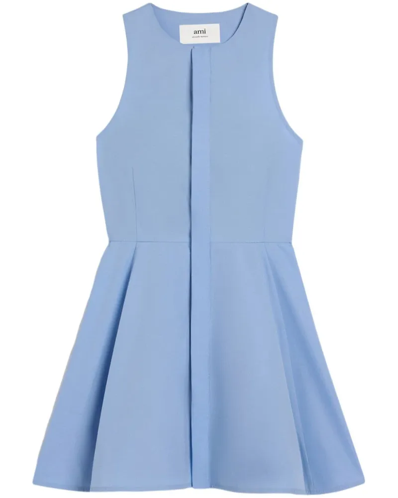 AMI Paris Ausgestelltes Minikleid - Blau Blau
