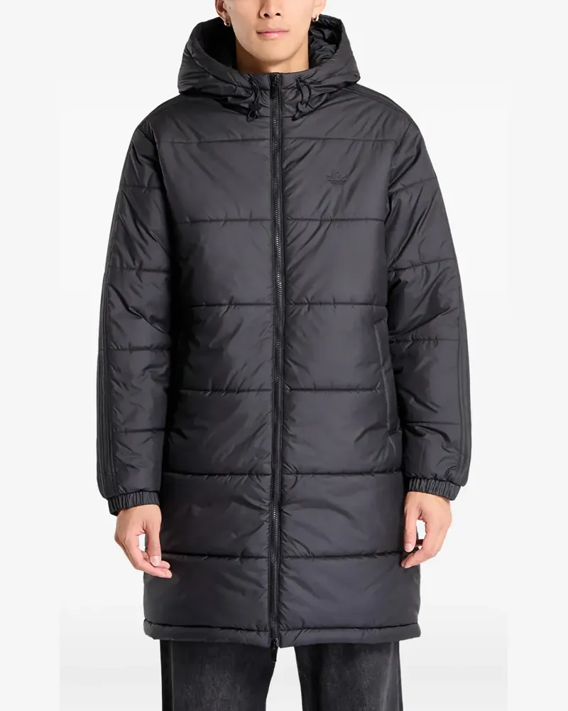 adidas Kapuzenjacke mit Reißverschluss - Schwarz Schwarz