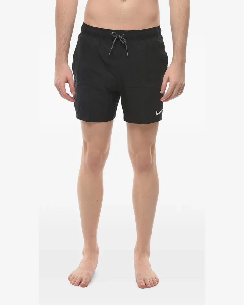 Nike Badeshorts mit Logo-Print - Schwarz Schwarz