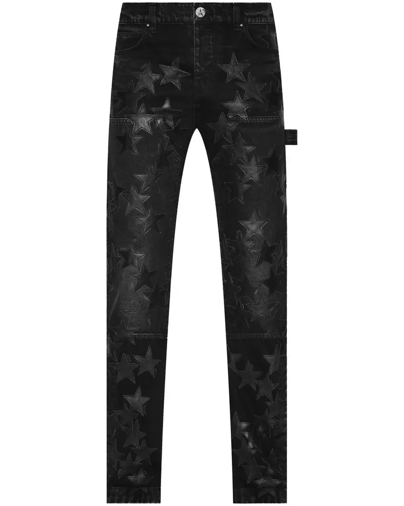 Amiri Chemist Carpenter Jeans mit Patches - Schwarz Schwarz