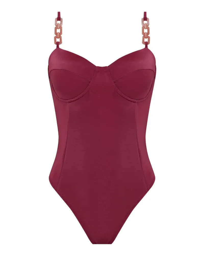 BRIGITTE Maíthe Badeanzug mit Kettenriemen - Rot Rot