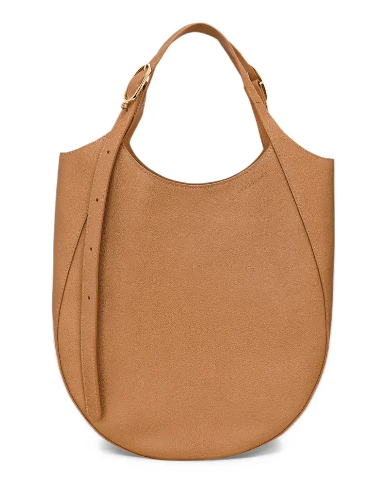 Longchamp Große Le Foulonné Schultertasche - Braun Braun