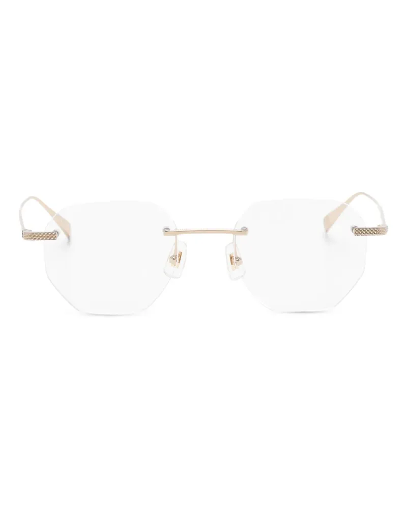 Dunhill Brille mit geometrischem Gestell - Weiß Weiß
