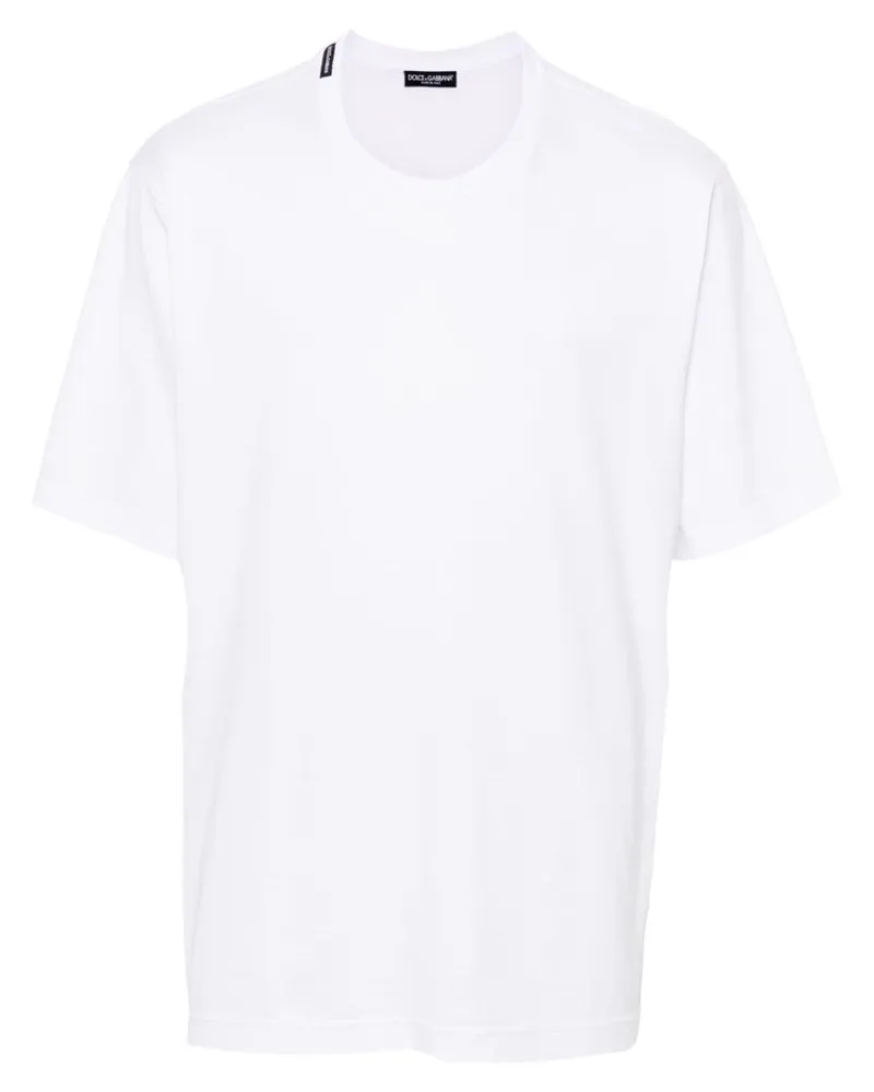 Dolce & Gabbana round-neck cotton T-shirt - Weiß Weiß