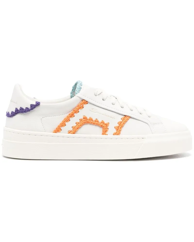 Santoni Sneakers mit Kontrastdetail - Nude Nude