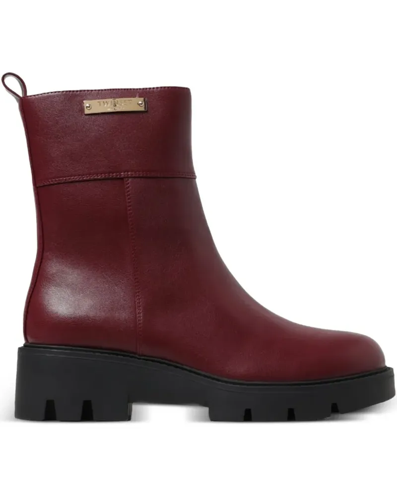 Twin-Set Stiefel mit Reißverschluss - Rot Rot