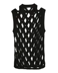 Comme des Garçons mesh knit top Schwarz