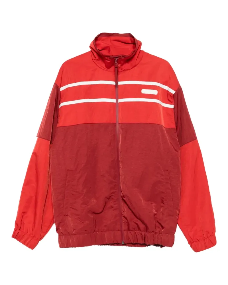Lacoste Runway Jacke in Colour-Block-Optik mit Streifendetail - Rot Rot