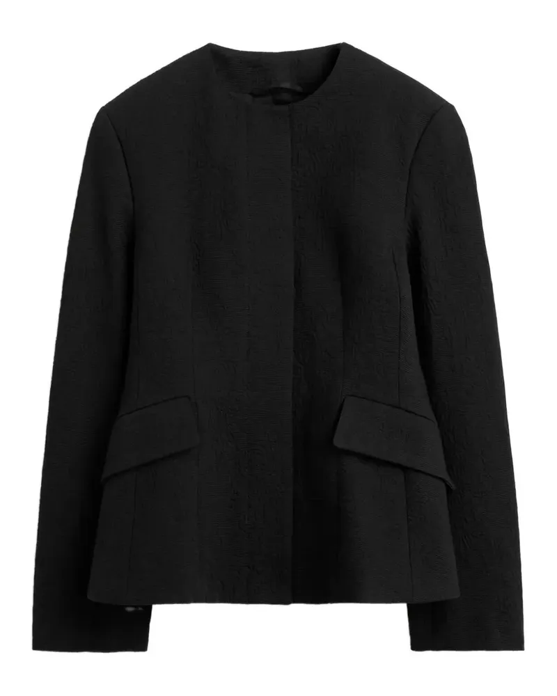 Totême jacquard cotton jacket - Schwarz Schwarz