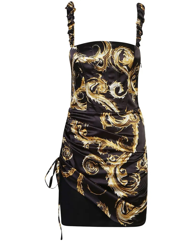 Versace Jeans Chromo Couture Minikleid - Schwarz Schwarz
