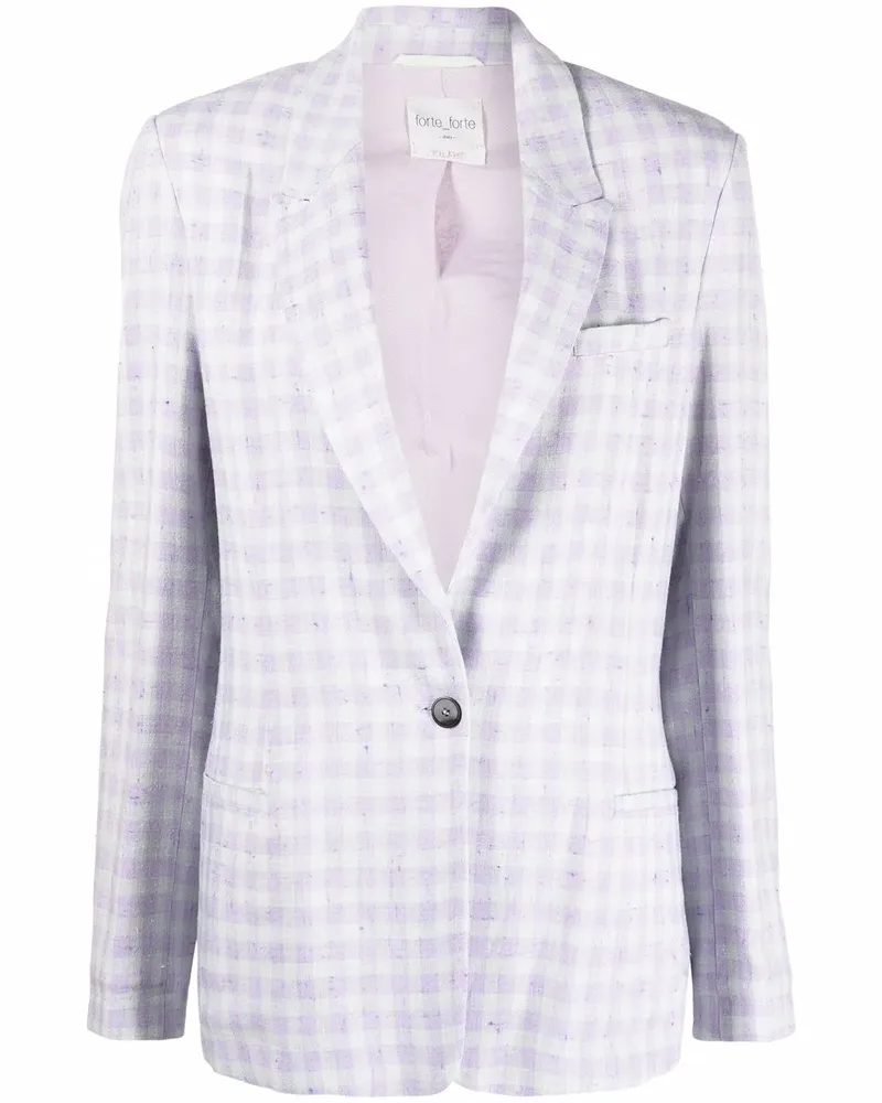 forte_forte Karierter Blazer - Violett Violett