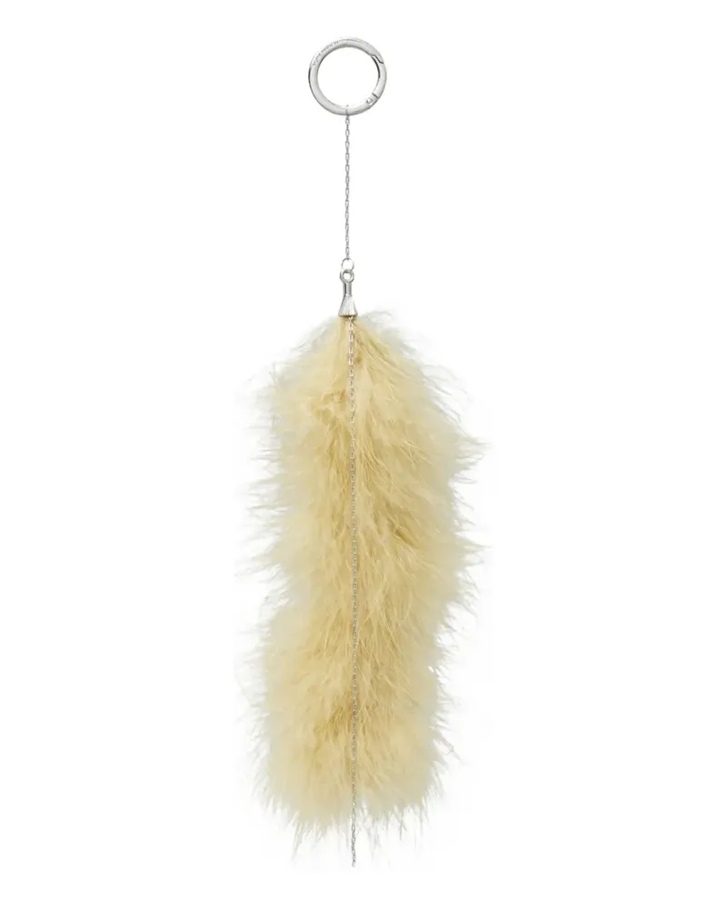 Tory Burch feather bag charm - Nude Nude