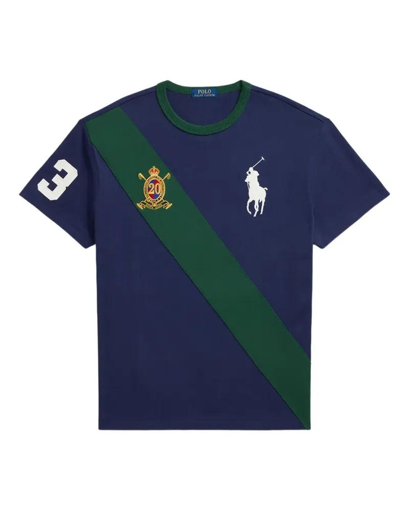 Ralph Lauren T-Shirt mit Streifendetail - Blau Blau