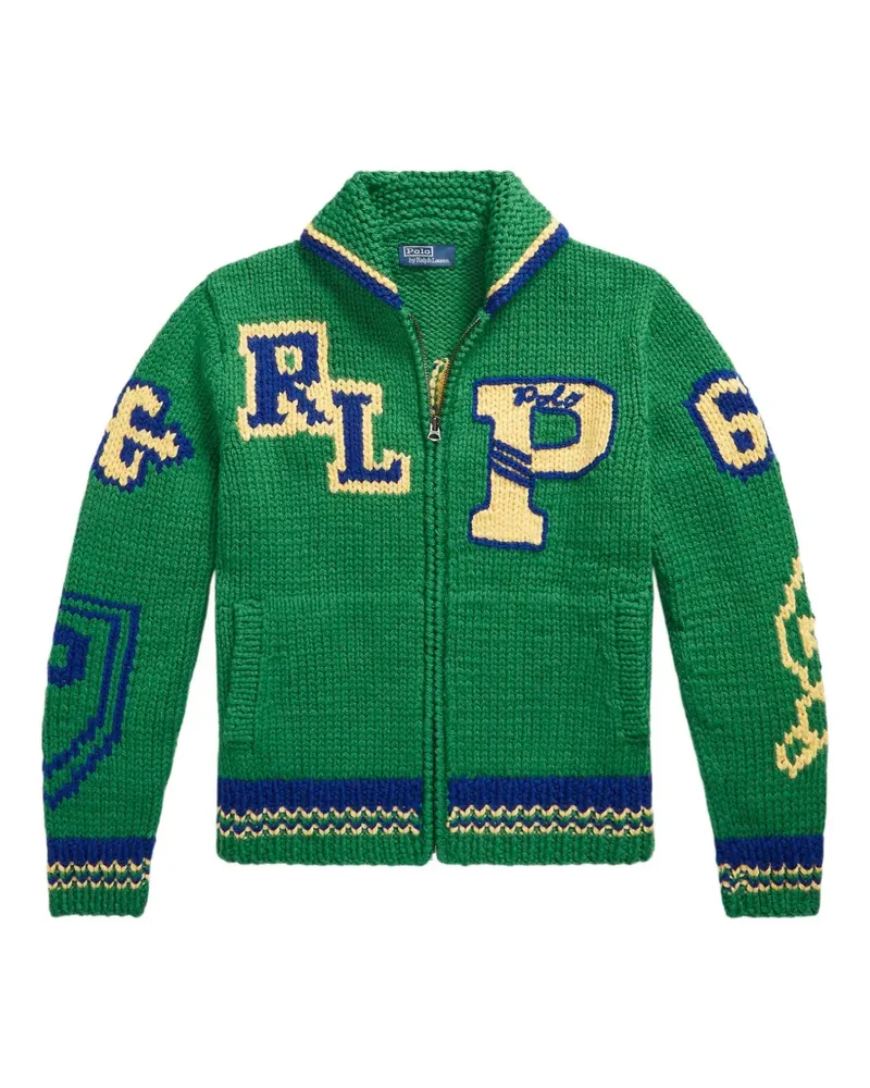Ralph Lauren Pullover im College-Look - Grün Grün