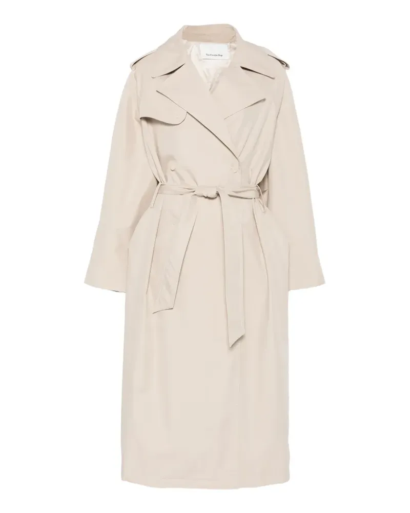 FRANKIE Shop Riva belted trench coat - Nude Nude
