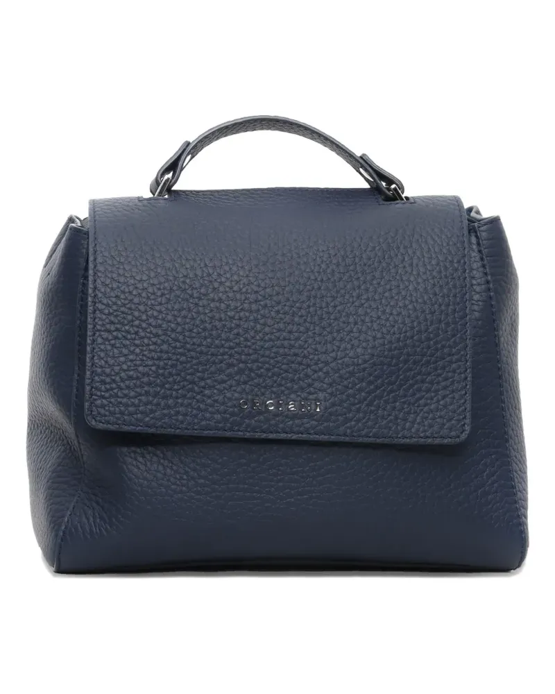 Orciani Schultertasche mit Klappverschluss - Blau Blau
