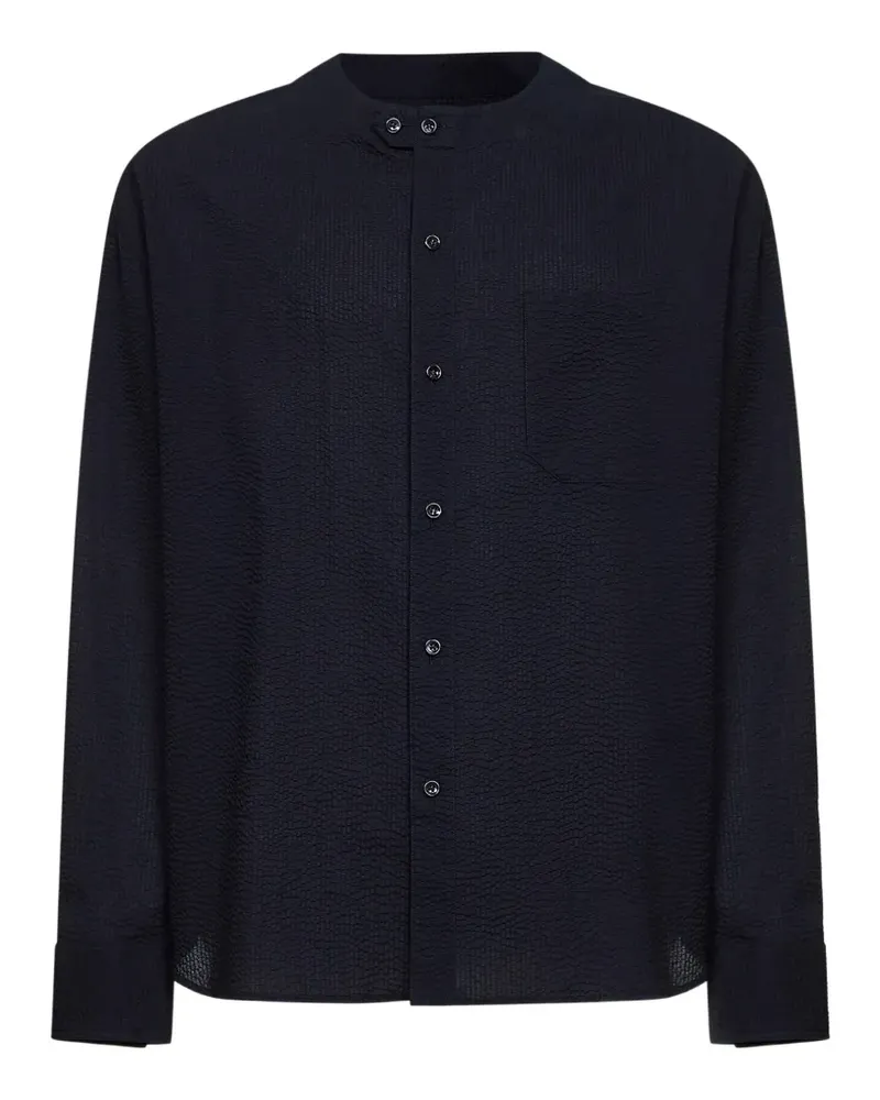 Giorgio Armani buttoned chest pocket shirt - Blau Blau
