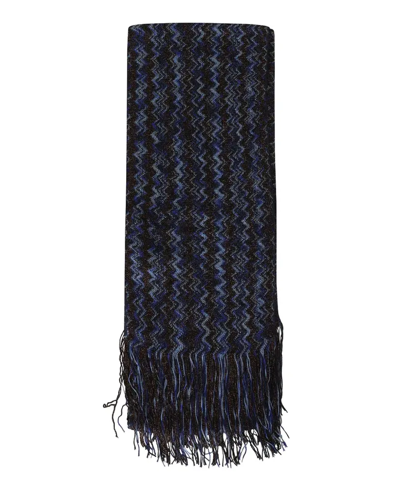 Missoni Schal mit Zickzackmuster - Schwarz Schwarz