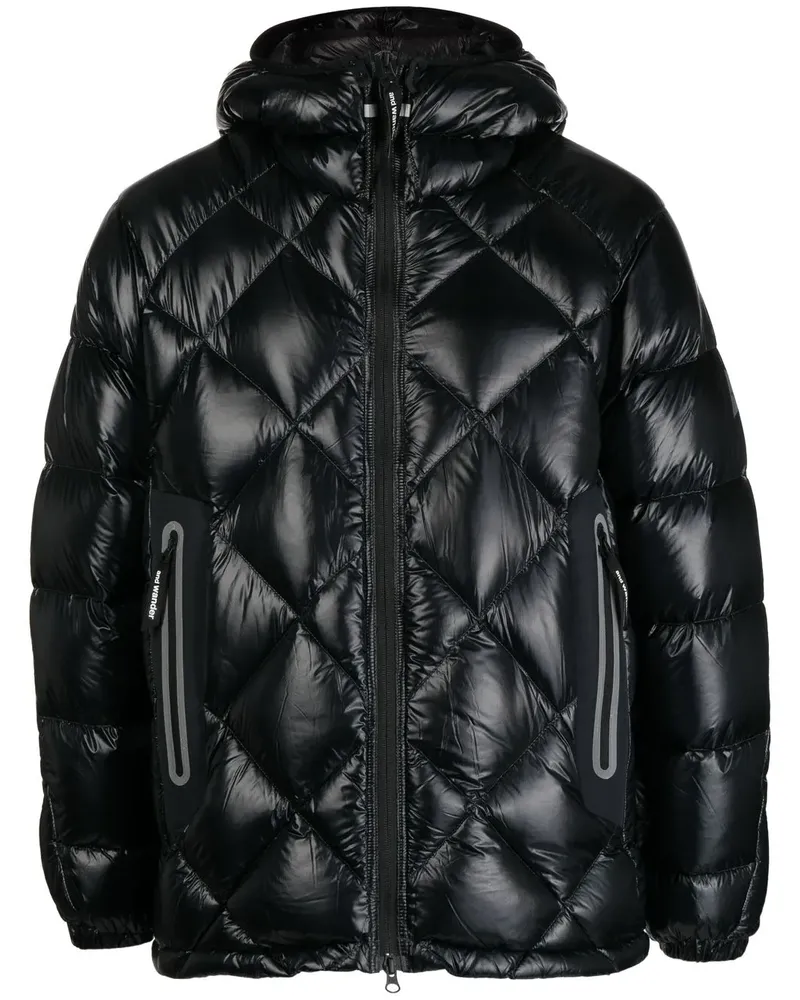 and wander Gefütterte Kapuzenjacke - Schwarz Schwarz