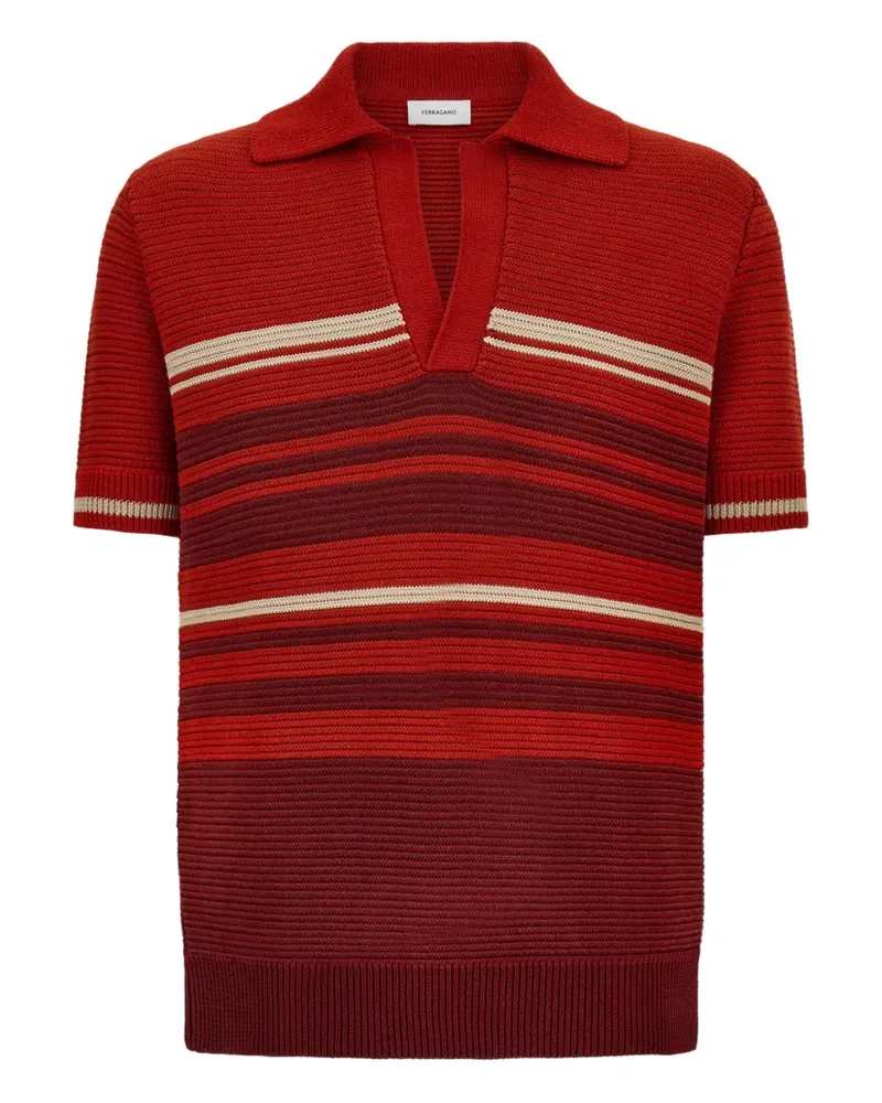 Ferragamo Klassisches Poloshirt - Rot Rot