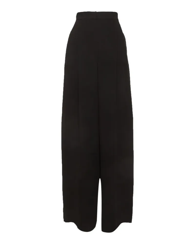 Max Mara pleated wide-leg trousers - Schwarz Schwarz