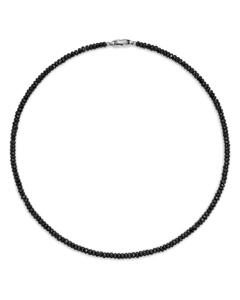 David Yurman Spiritual Beads Sterlingsilber-Halskette (5mm) - Schwarz Schwarz
