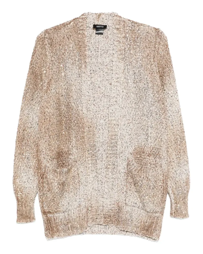 Avant Toi patch-pocket cardigan - Nude Nude