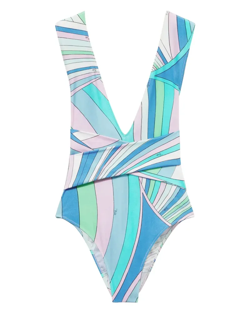 Emilio Pucci Badeanzug mit Print - Blau Blau