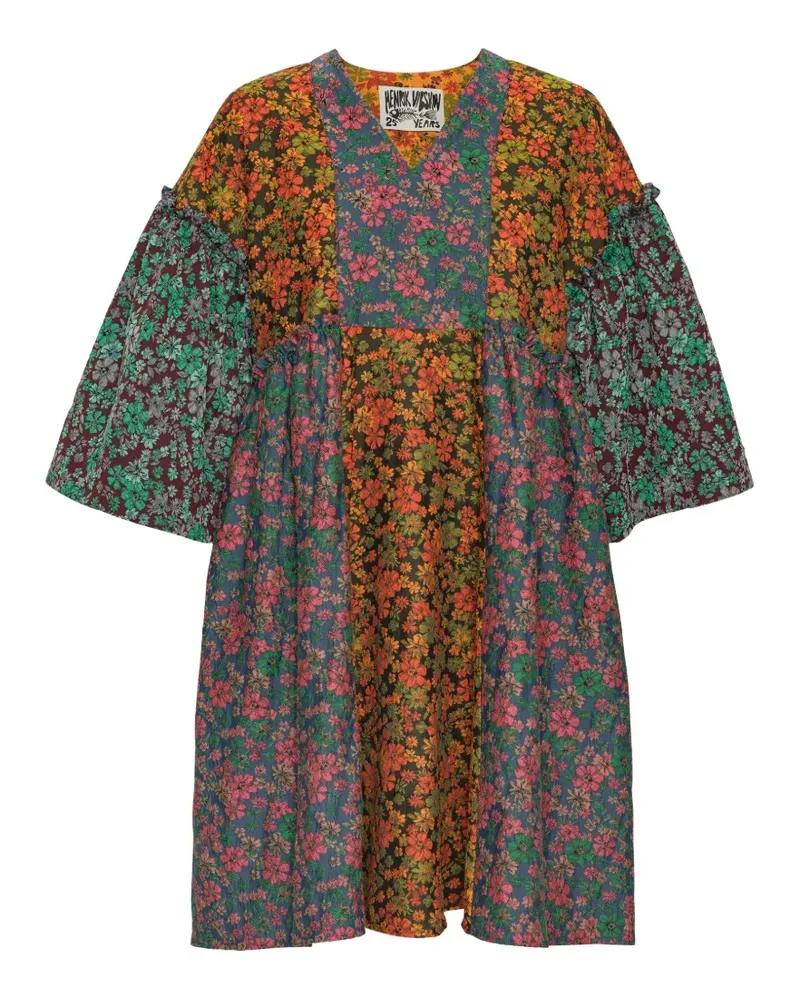 Henrik Vibskov Pumpkin floral-print dress - Orange Orange