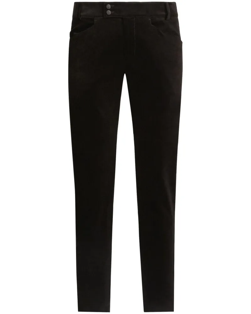 Dolce & Gabbana Klassische Slim-Fit-Hose - Schwarz Schwarz