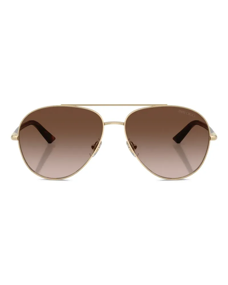 Jimmy Choo Getönte Pilotenbrille - Gold Gold