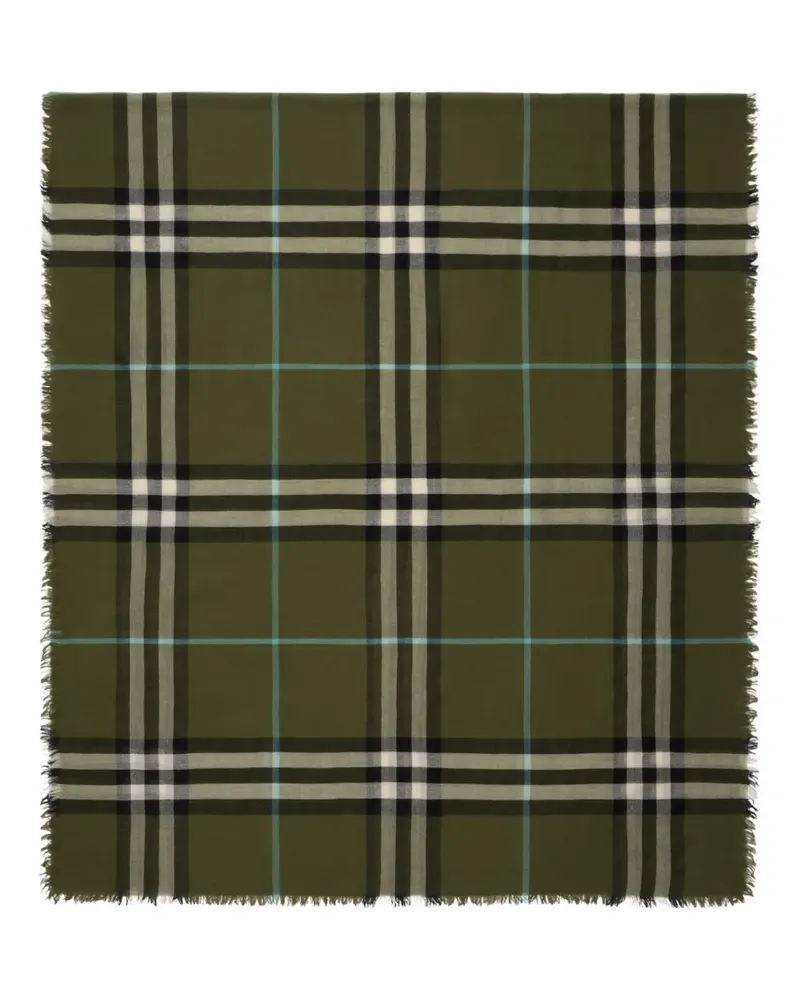 Burberry Karierter Schal - Grün Grün