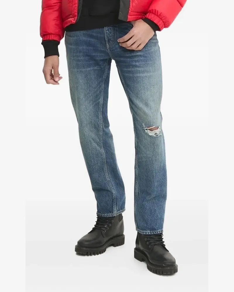 HUGO BOSS Jeans mit Logo-Etikett - Blau Blau