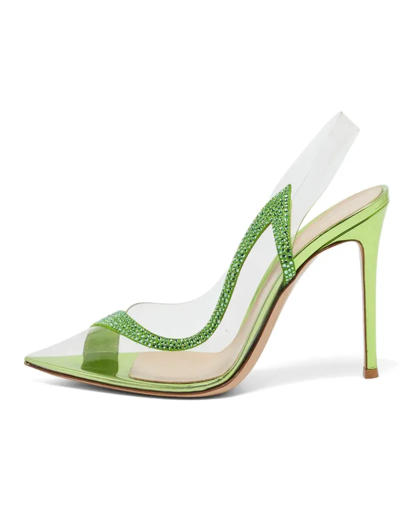 Gianvito Rossi Hortensia Pumps mit Kristallen - Grün Grün