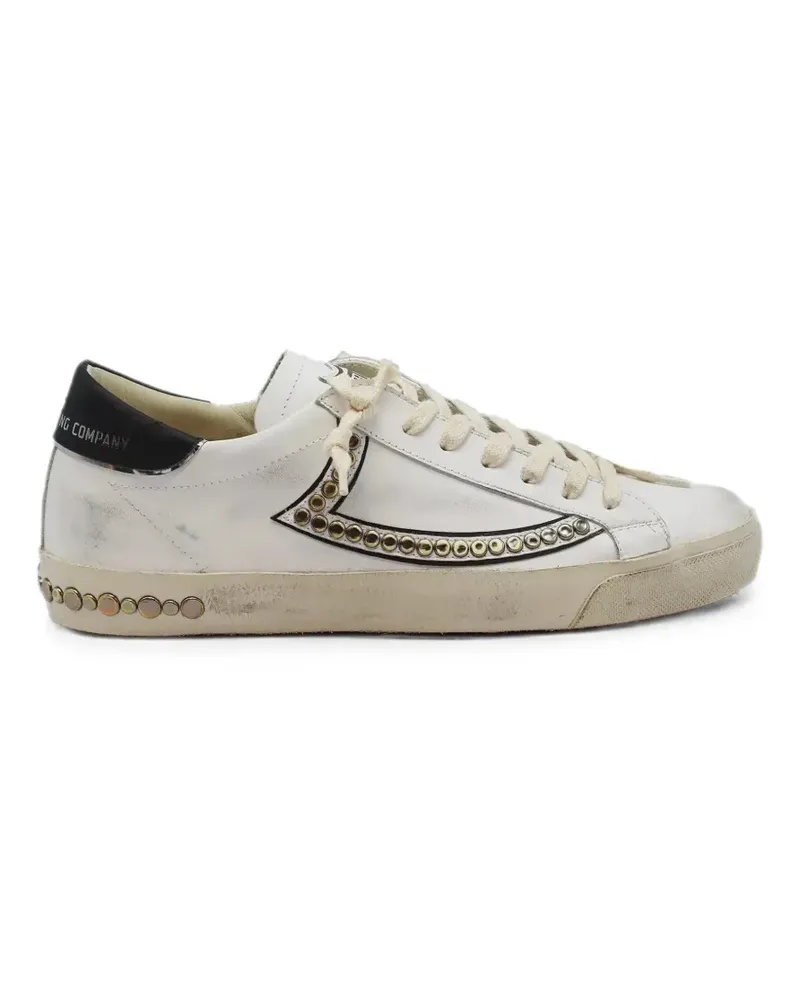 HTC Hollywood Trading Company Vipers Sneakers im Distressed-Look - Weiß Weiß
