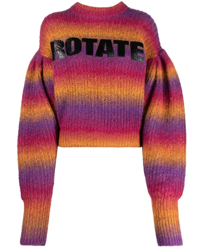 ROTATE Birger Christensen Gestreifter Pullover - Rosa Rosa