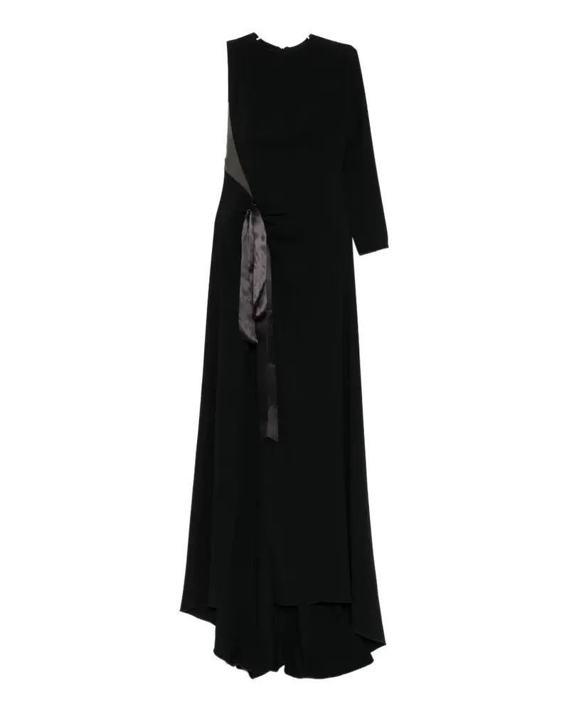 Isabel Sanchís one-shoulder gown - Schwarz Schwarz