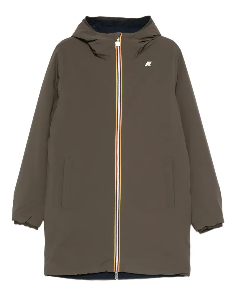 K-Way Kapuzenjacke mit Reißverschluss - Grün Grün