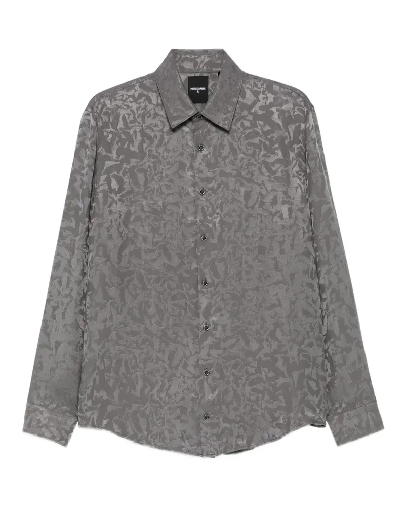 Patrizia Pepe jacquard-patterned long-sleeve shirt - Grau Grau