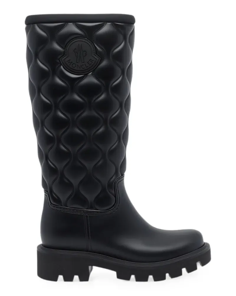 Moncler Kickstream High Rain Stiefel - Schwarz Schwarz