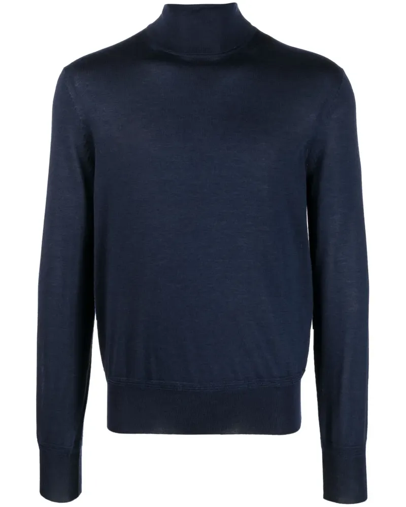 Tom Ford Gerippter Rollkragenpullover - Blau Blau