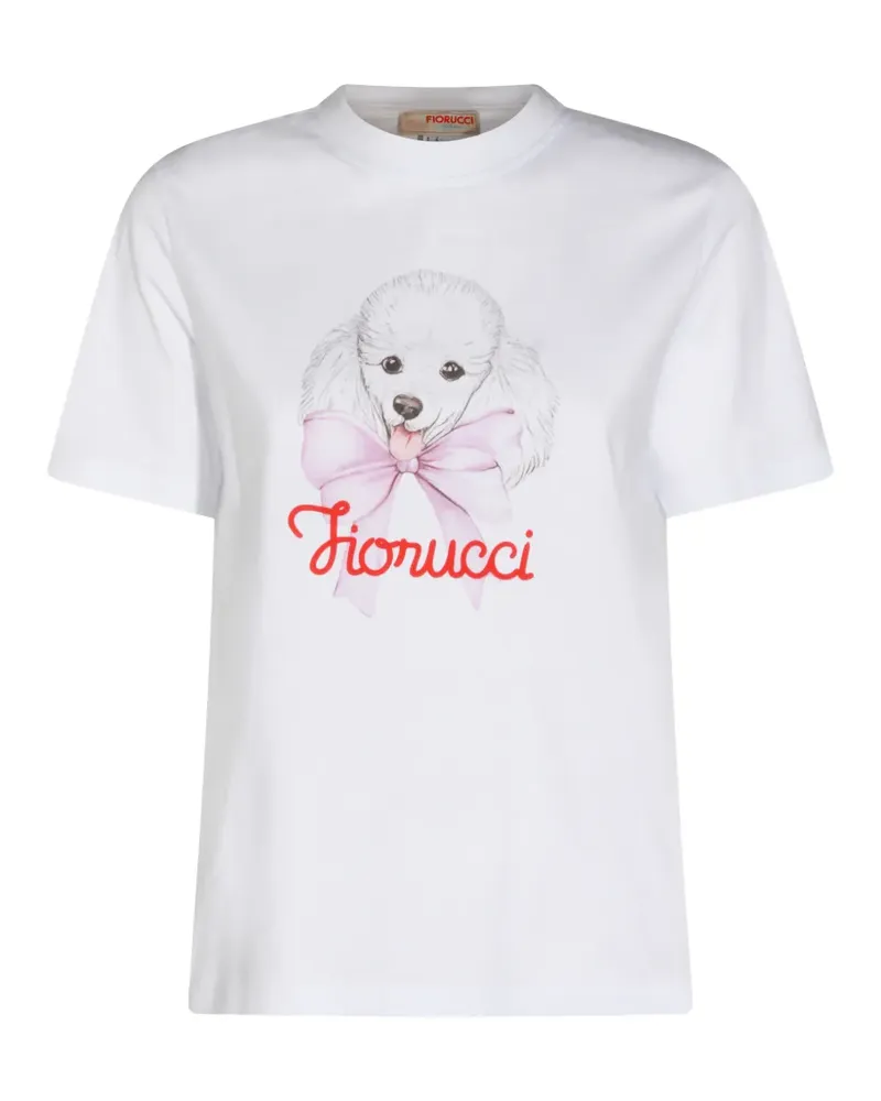Fiorucci poodle-print T-shirt - Weiß Weiß