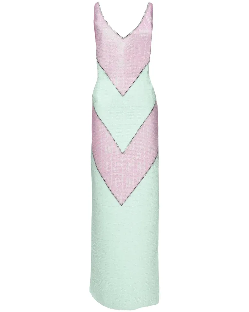 GCDS Makramee-Midikleid mit Monogramm - Rosa Rosa
