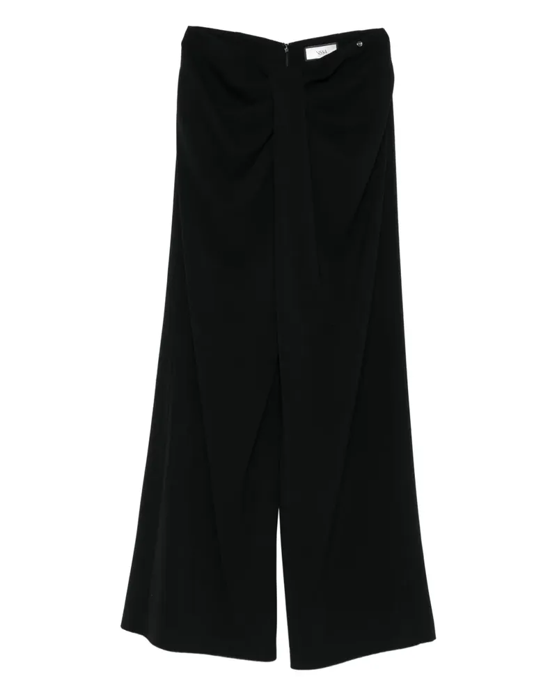 NISSA Drapierte Hose - Schwarz Schwarz