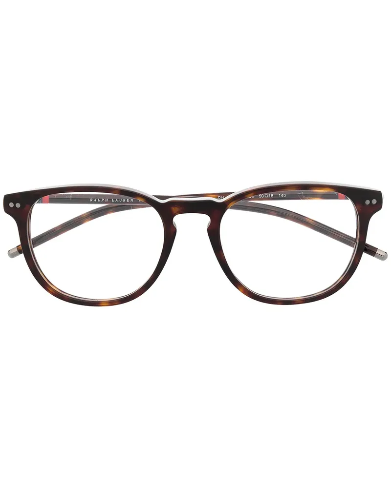 Ralph Lauren Runde Brille in Schildpattoptik - Braun Braun