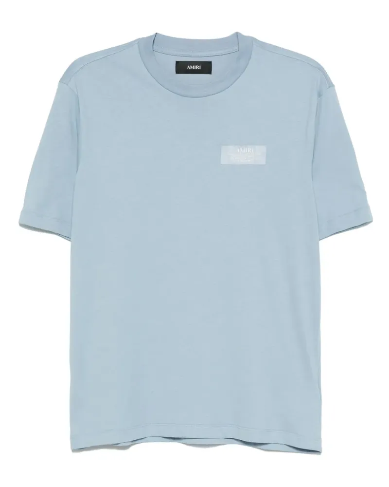 Amiri T-Shirt mit Logo-Schild - Blau Blau